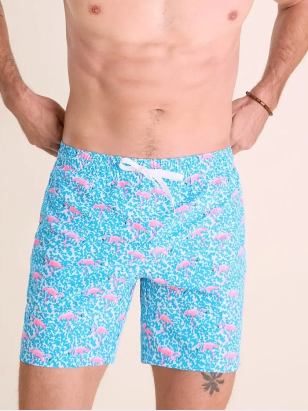 CHUBBIES The Domingos Are For Flamingos Swim Trunks Size Medium